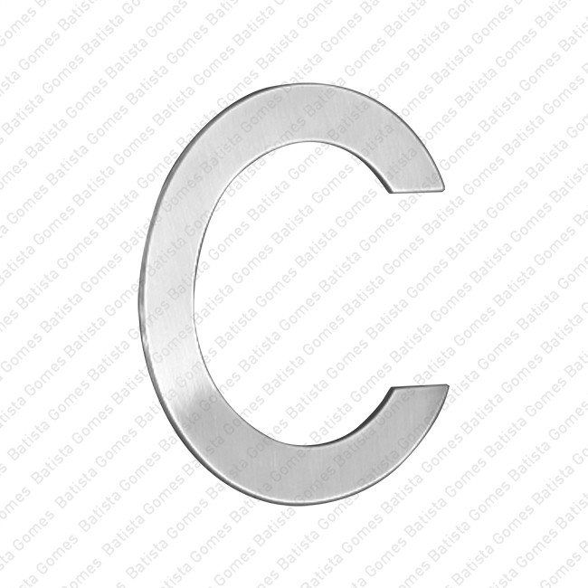 Letras mai�sculas 100mm (A ... Z) - INOX 304